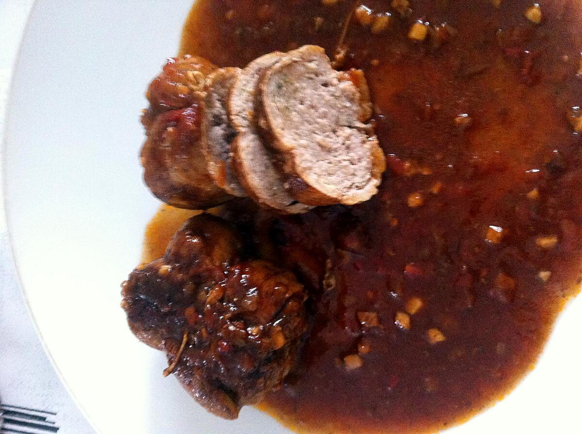 recette Paupiettes de veau sauce balsamique