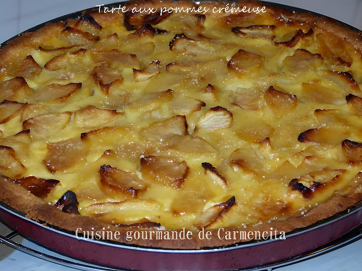 recette Tarte aux pommes crémeuse
