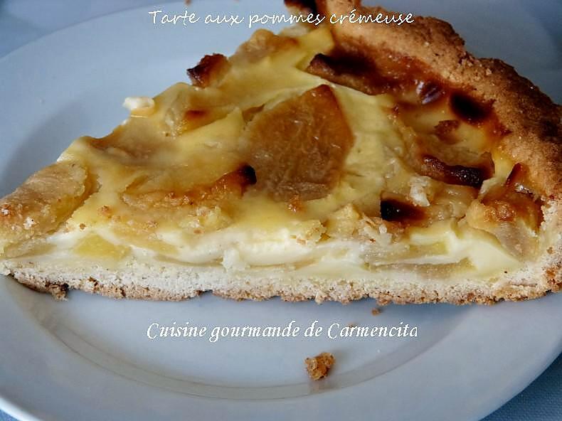 recette Tarte aux pommes crémeuse