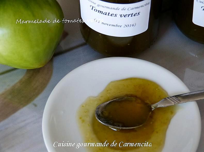 recette Marmelade de tomatess vertes au citron