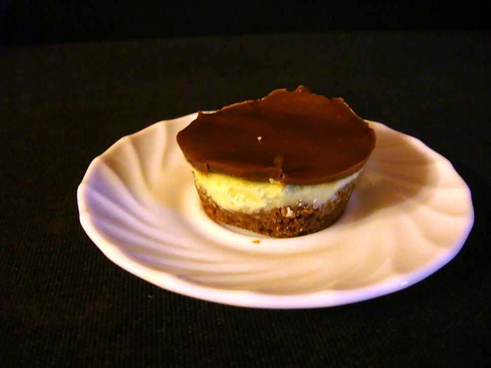 recette Cheesecakes menthe-chocolat