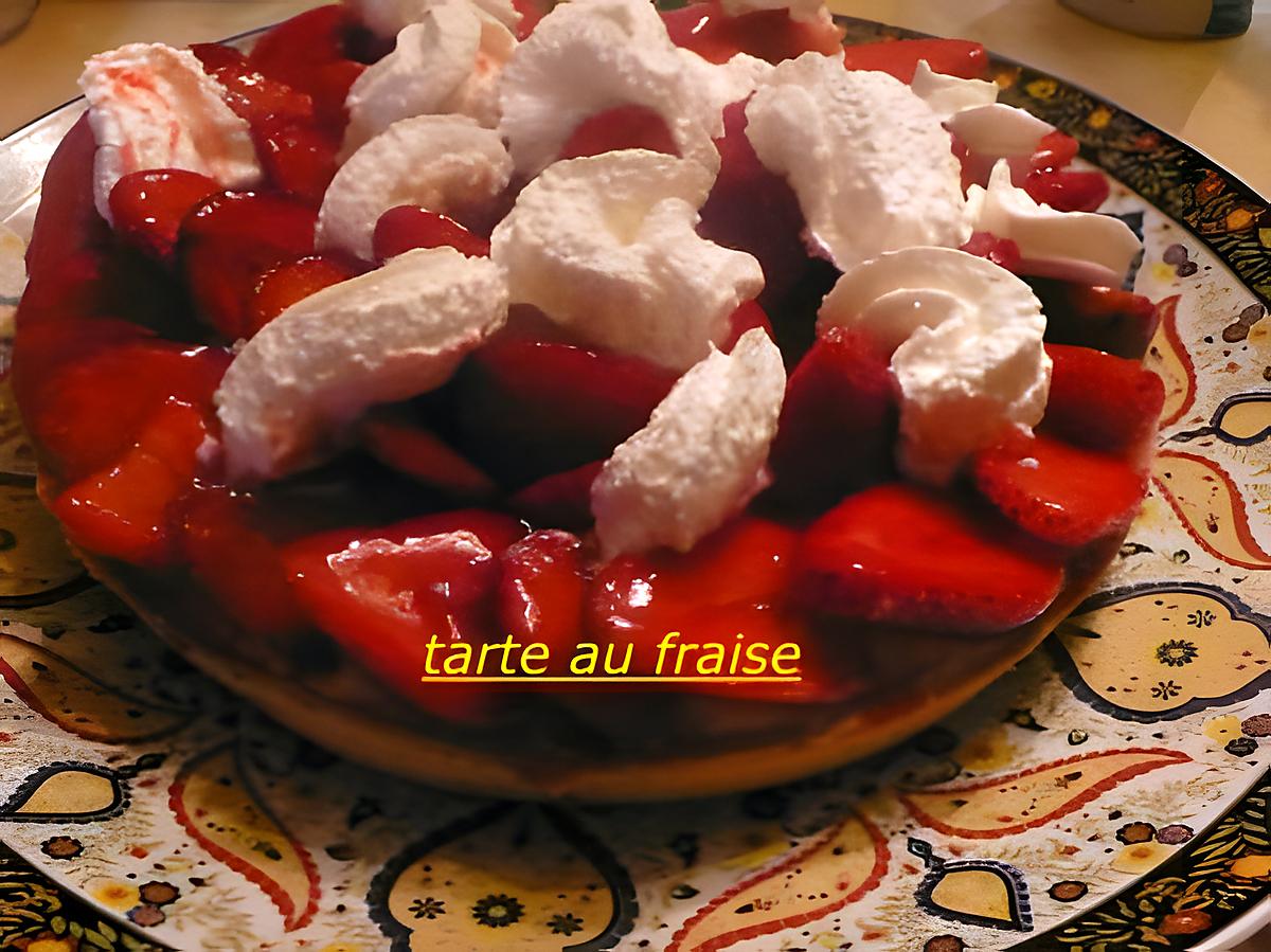 recette TARTE AUX FRAISE