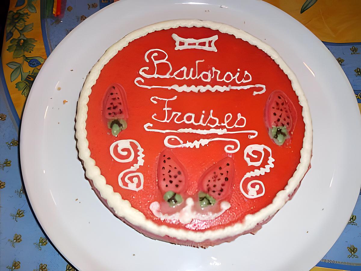 recette BAVAROIS AUX FRAISES