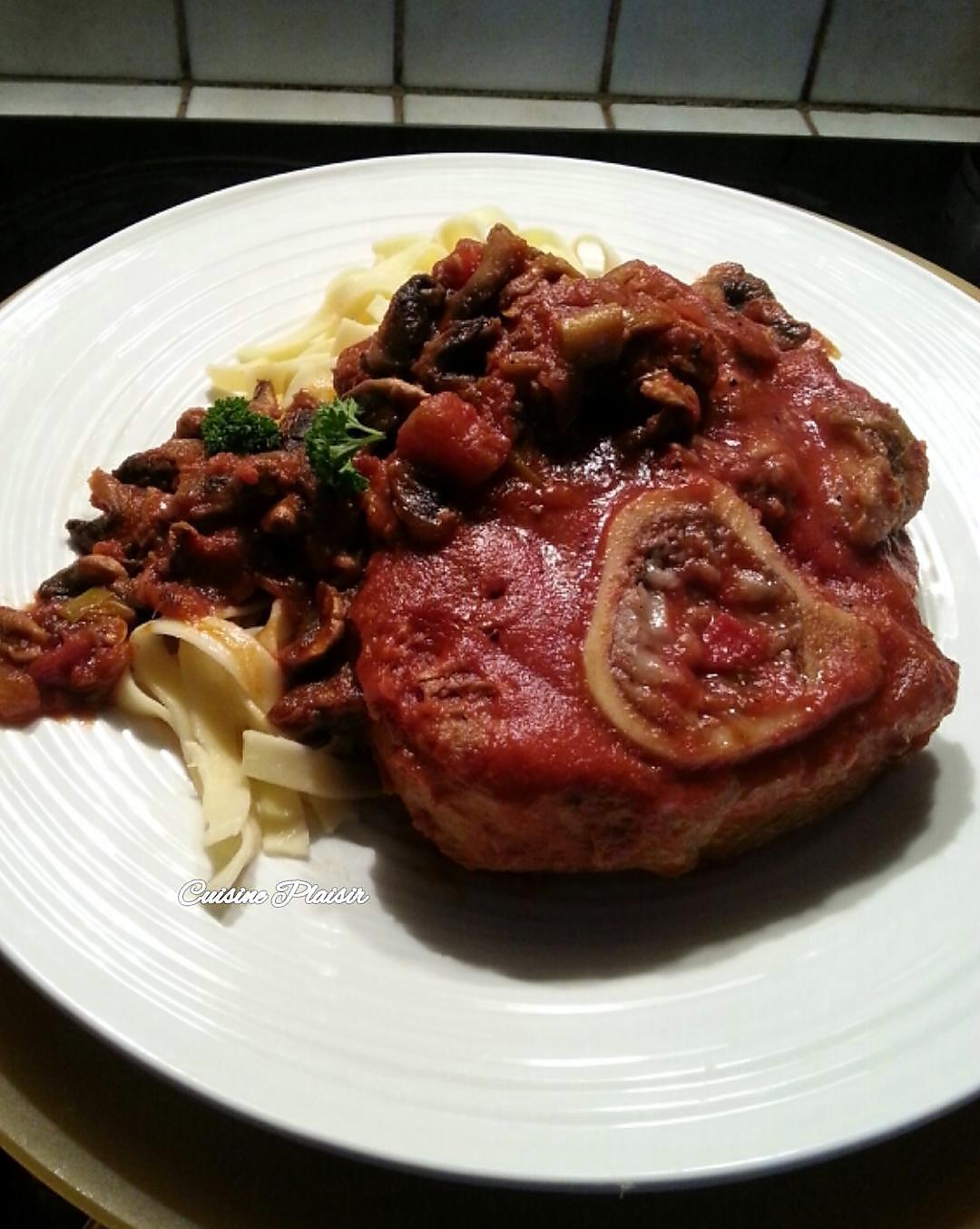 recette Osso bucco de veau aux champignons