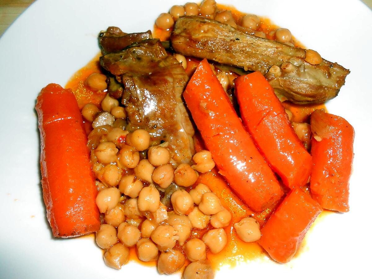 recette RAGOUT DE MOUTON CAROTTES ET POIS CHICHES