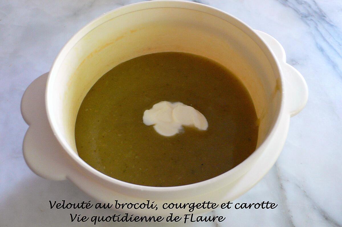 recette Velouté au brocoli, courgette et carotte