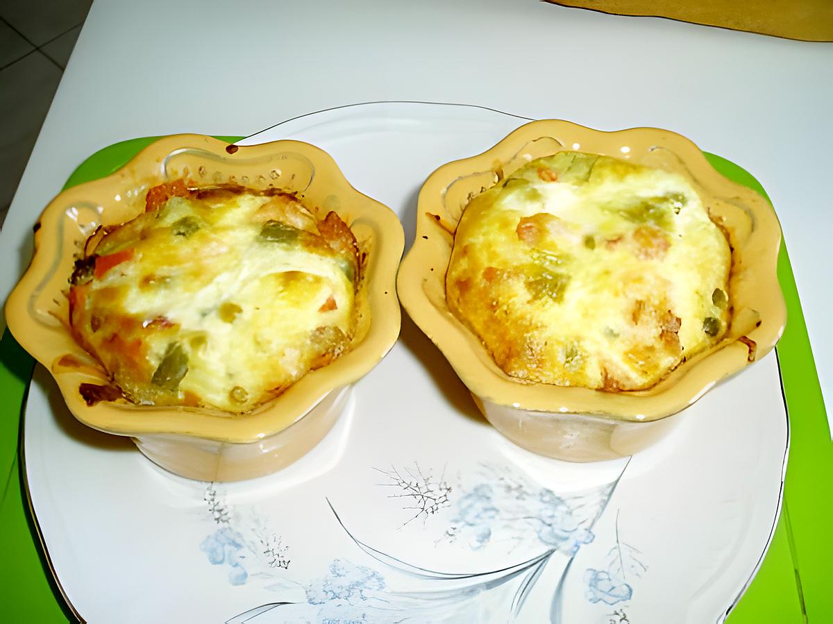 recette petits flans de legumes au saumon et au comte