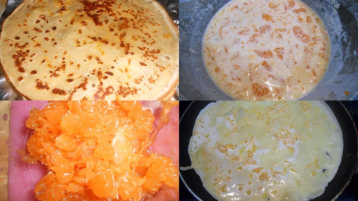 recette CREPES AUX CLEMENTINES