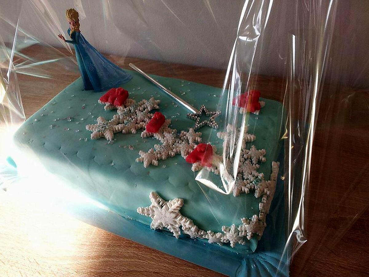 recette Gateau d'anniversaire:La reine des neiges