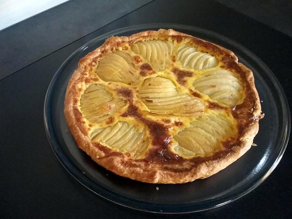 recette Tarte aux poires parfumer à La feve de tonka