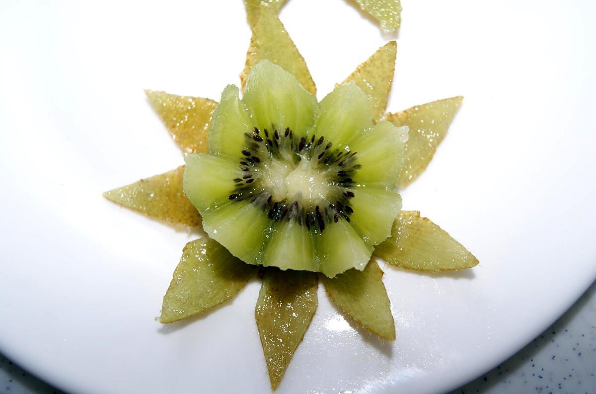 recette Kiwi en fleur de lotus