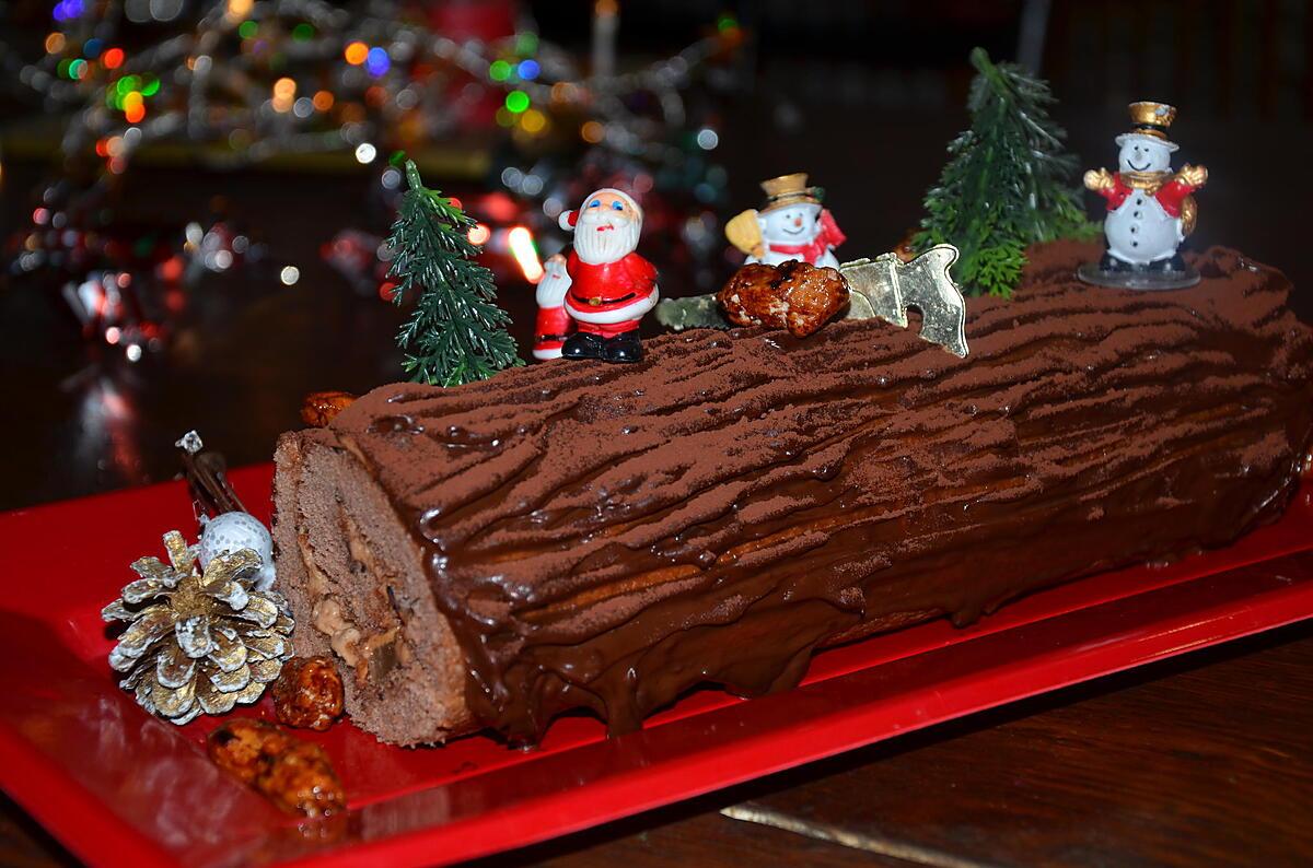 recette BUCHE DE NOEL CHOCO POIRE DE GRAND MAMAN