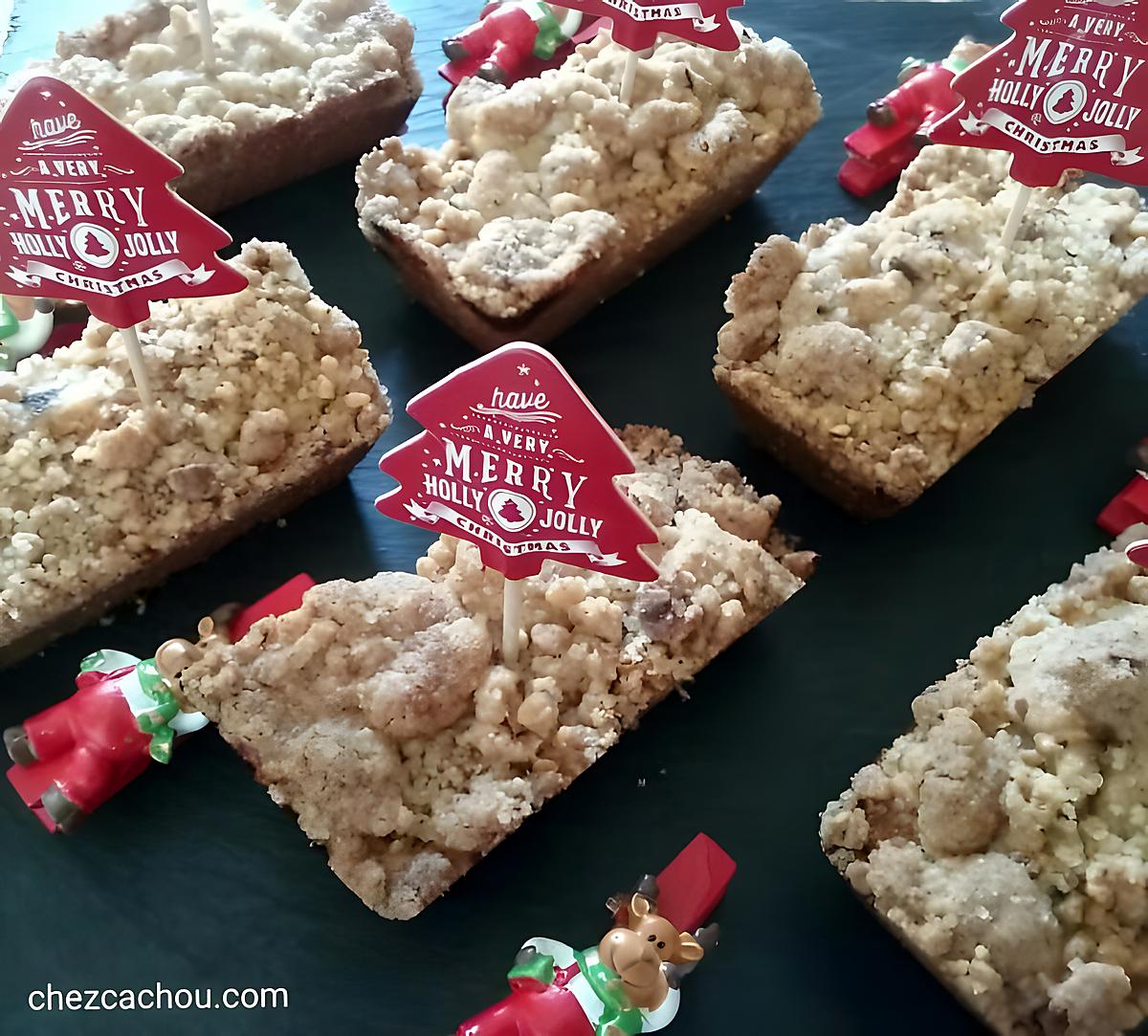 recette Financiers aux noisettes finition crumble