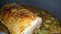 recette Rôti de porc et haricots verts