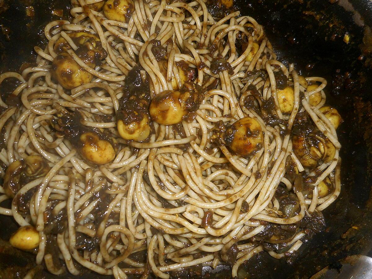 recette petites seiches a l encre et aux spaghetti