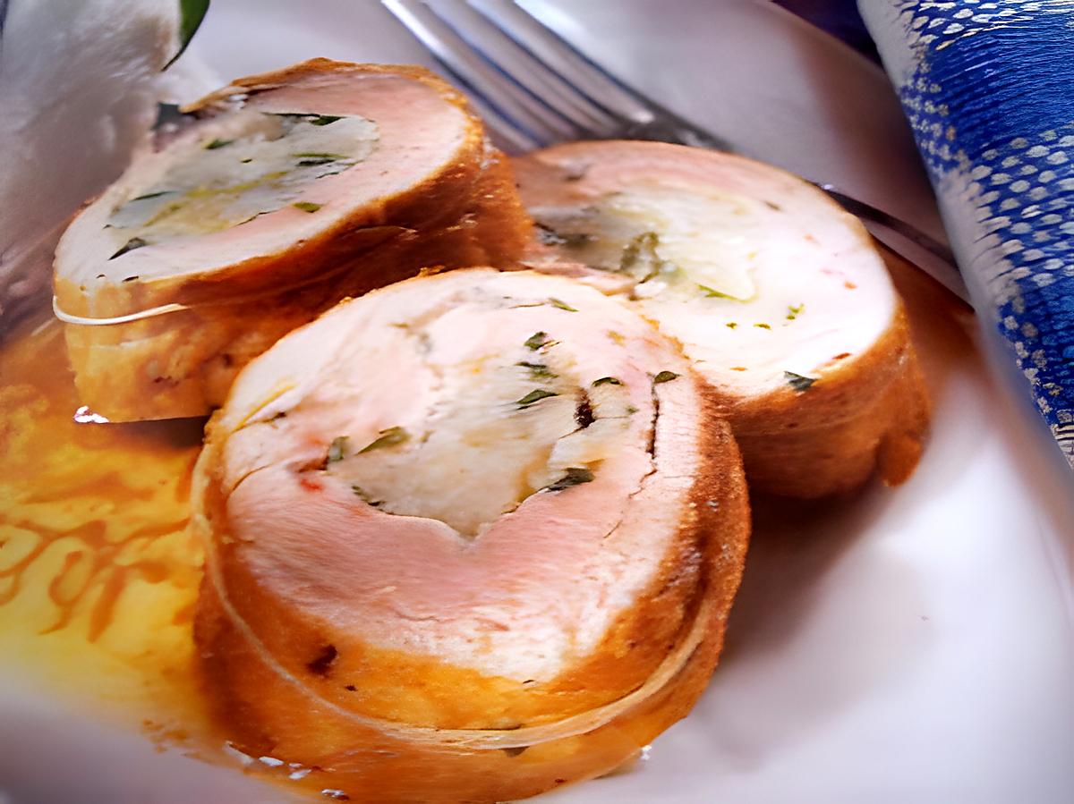 recette Roulé de dinde farcie