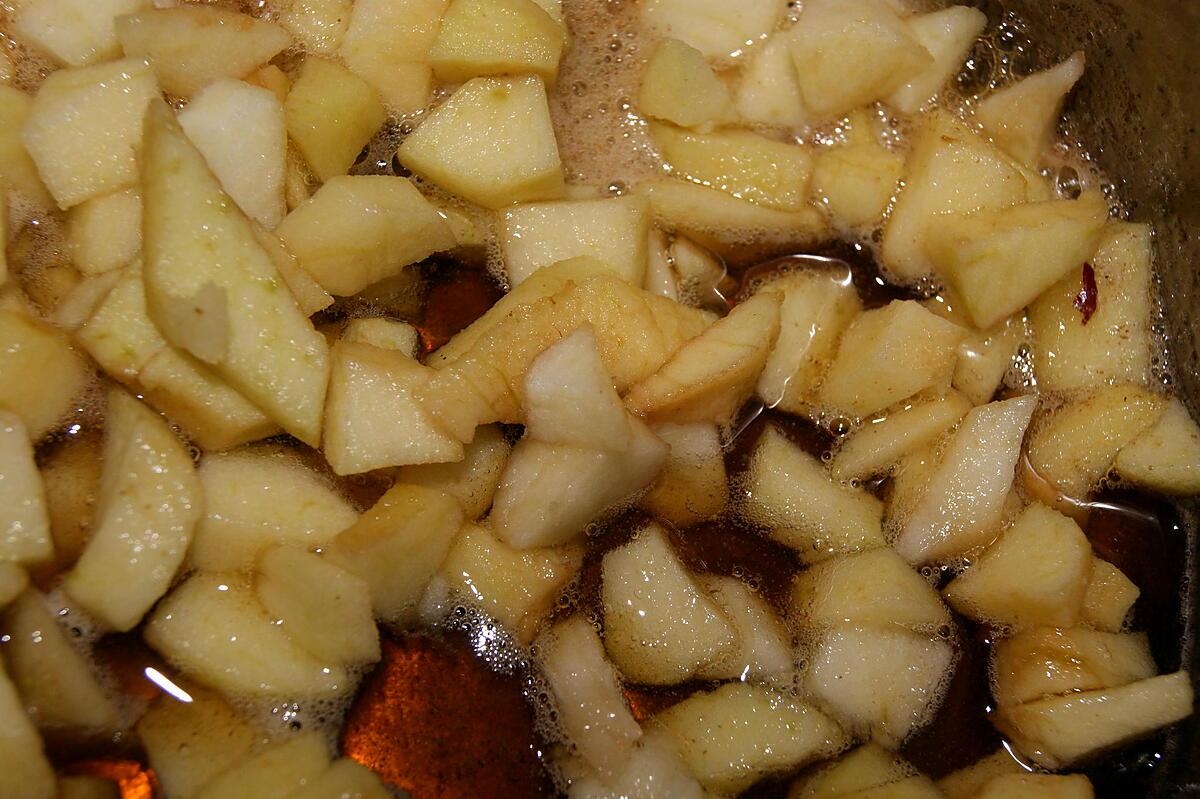recette Pommes confites aux sirop de clémentines