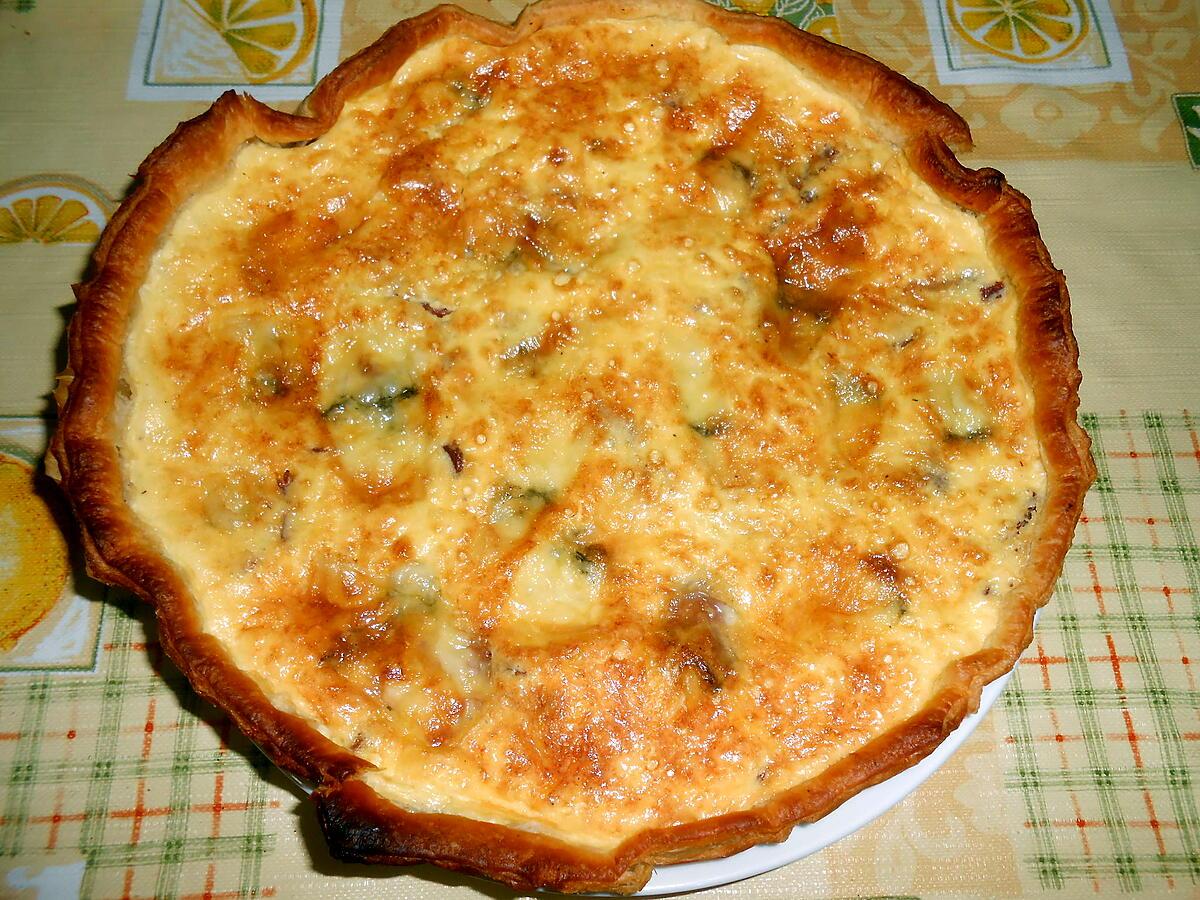 recette QUICHE AUX GESIERS DE CANARD ET AU MORBIER