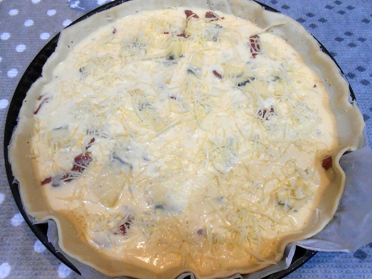 recette QUICHE AUX GESIERS DE CANARD ET AU MORBIER