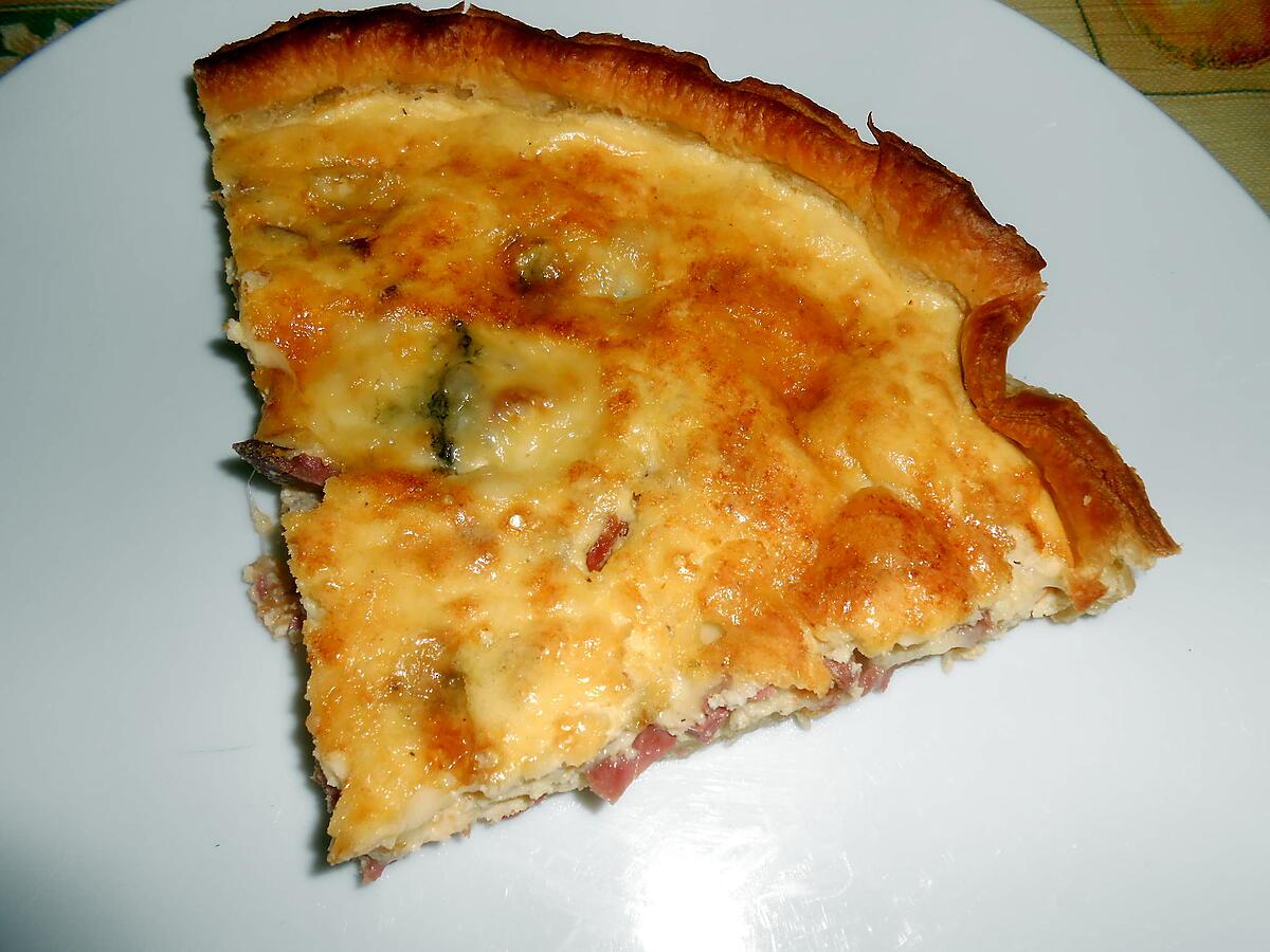 recette QUICHE AUX GESIERS DE CANARD ET AU MORBIER