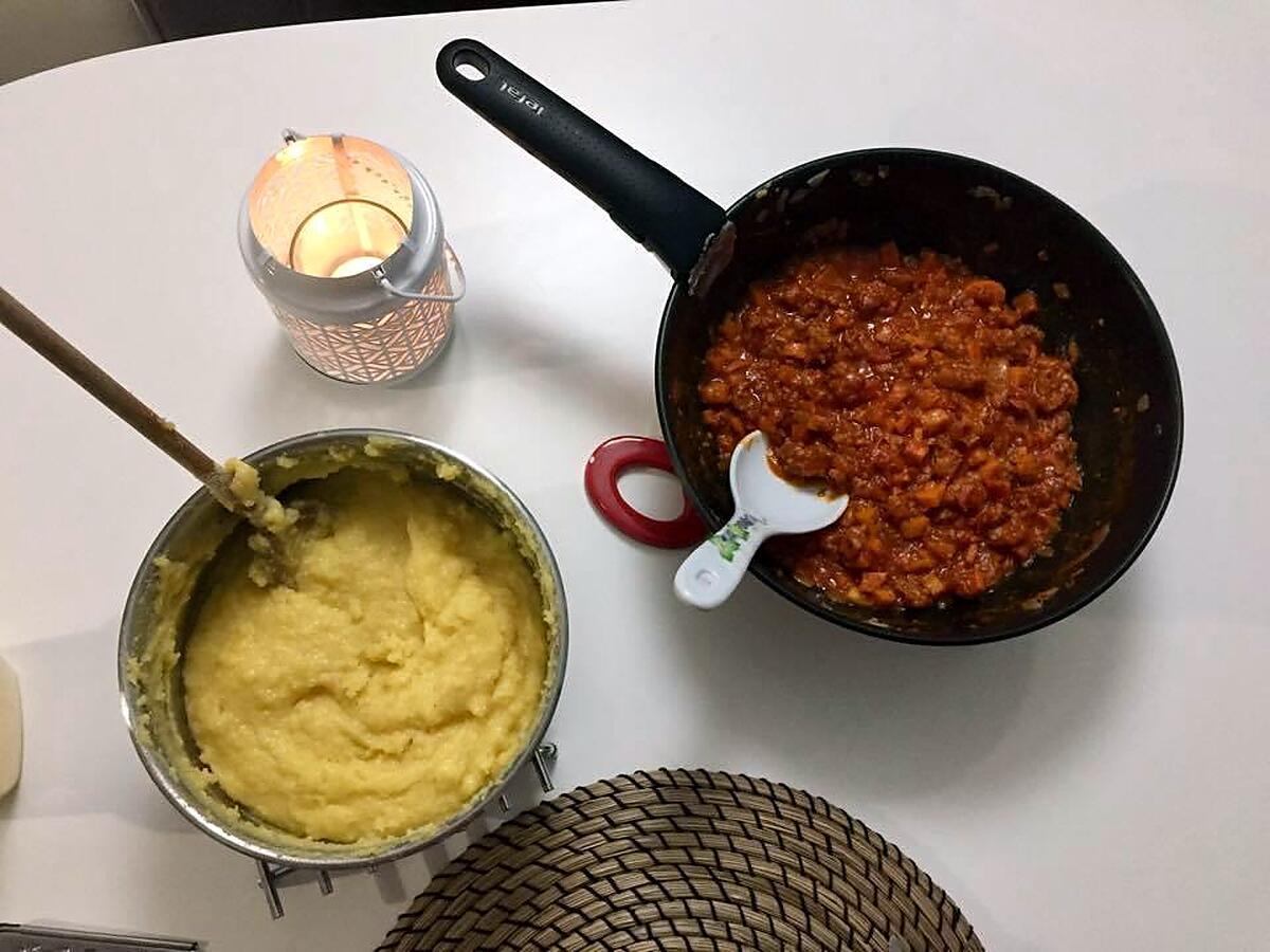 recette POLENTA & SA SAUCE À LA VIANDE