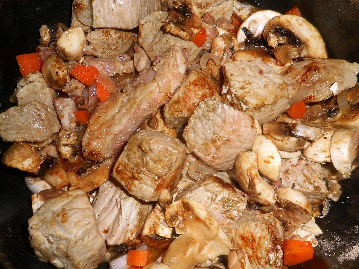 recette Sauté de porc au vin blanc