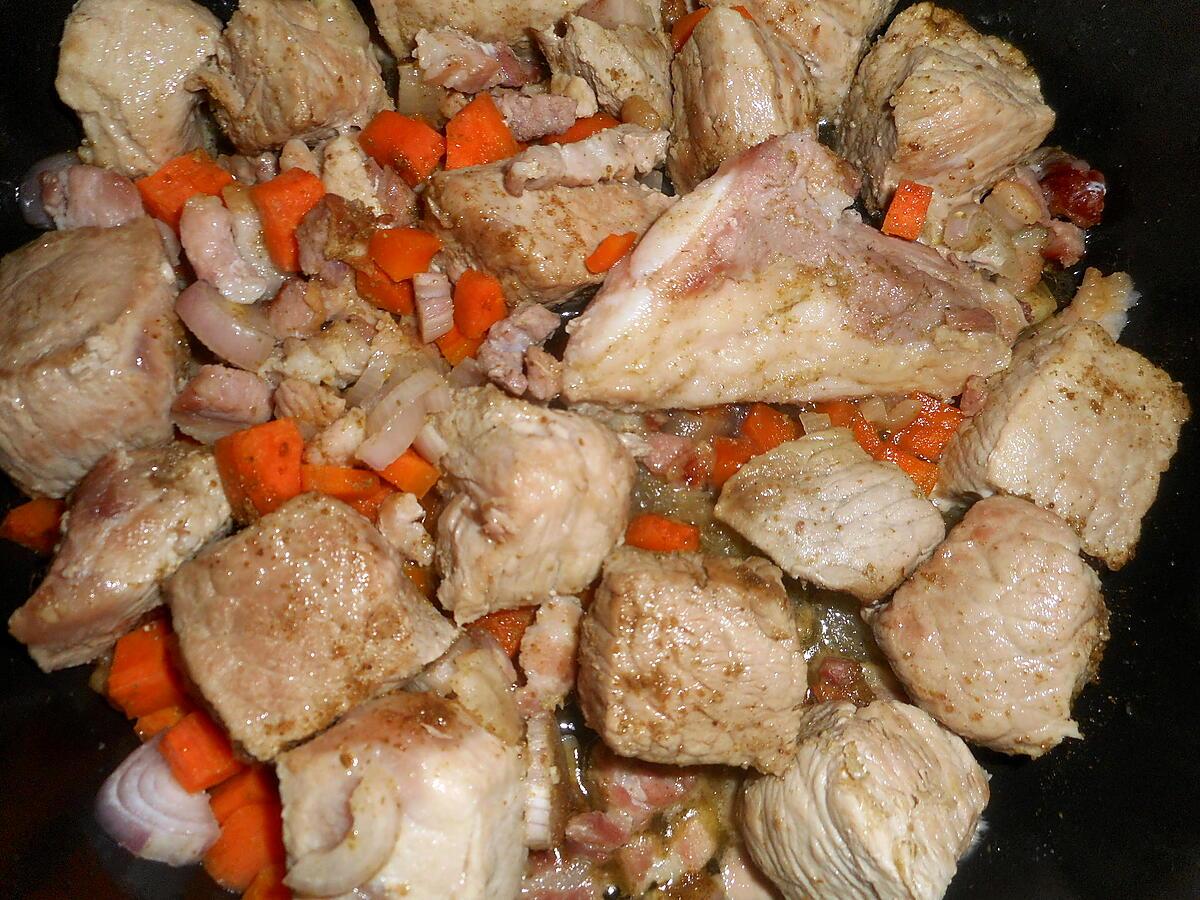 recette Sauté de porc au vin blanc