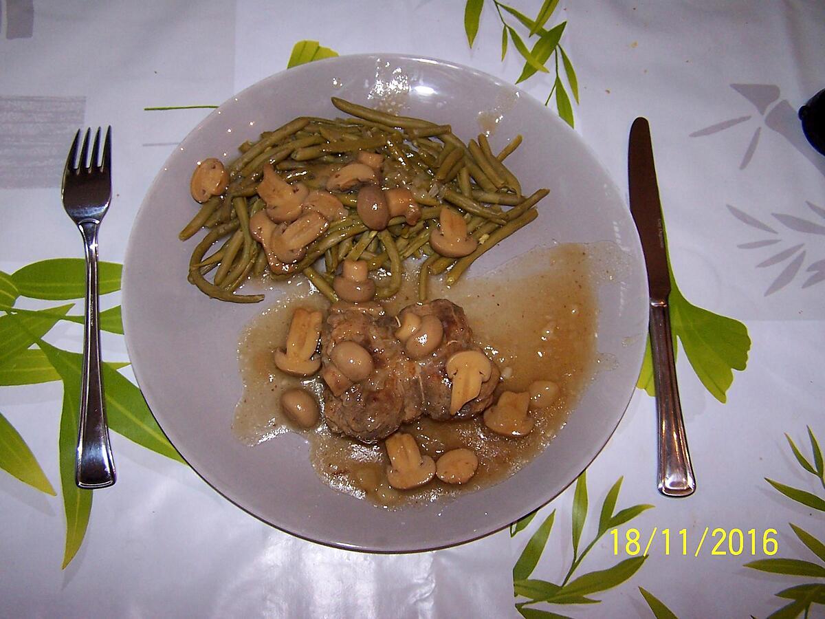 recette PAUPIETTES DE VEAU SAUCE MADERE