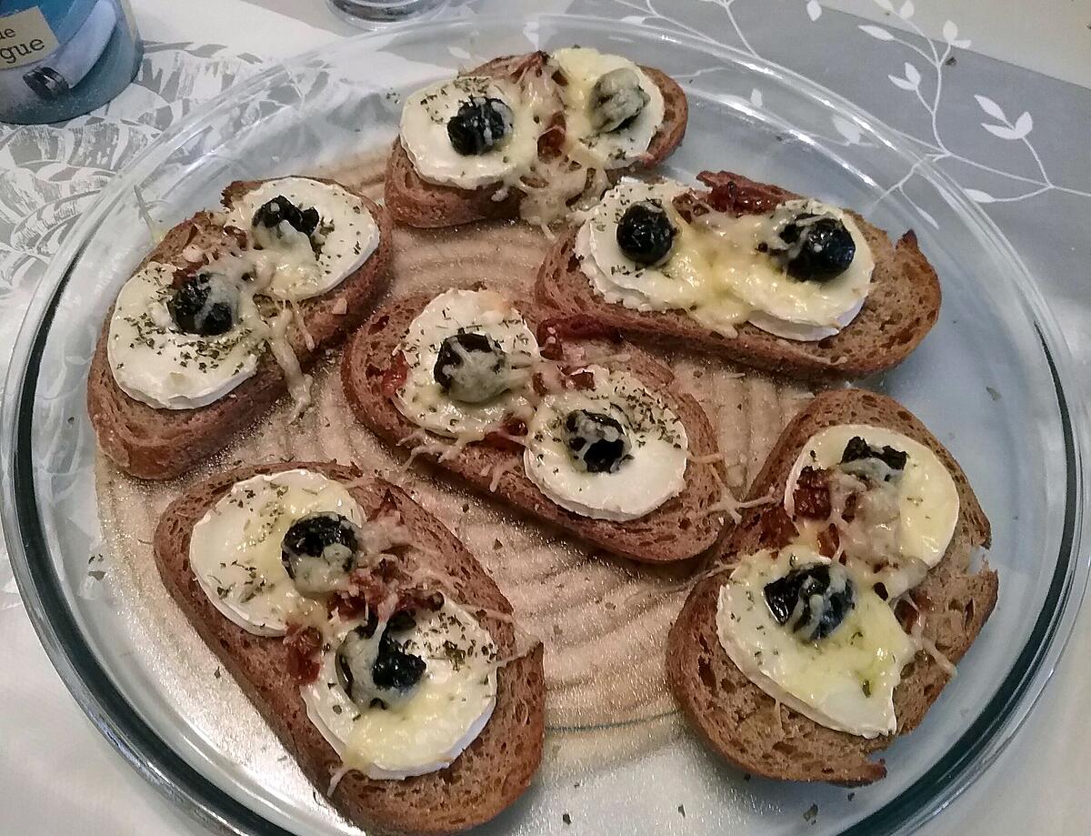 recette Tartines de fromage de chevre