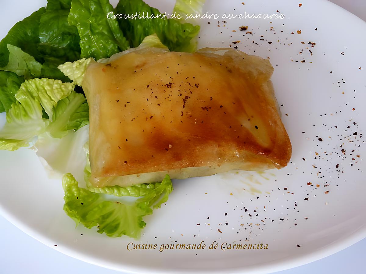 recette Croustillant de Sandre au Chaource