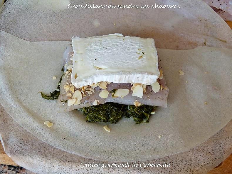 recette Croustillant de Sandre au Chaource