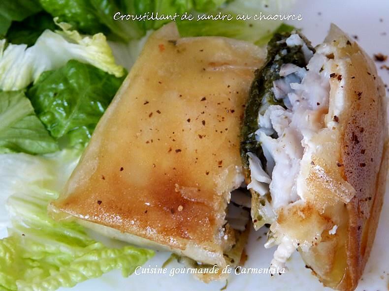 recette Croustillant de Sandre au Chaource