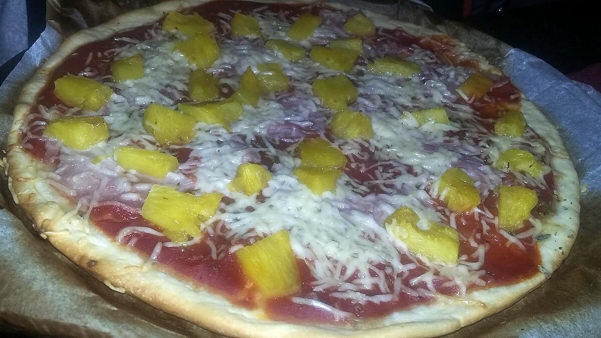 recette Pizza Hawaïenne