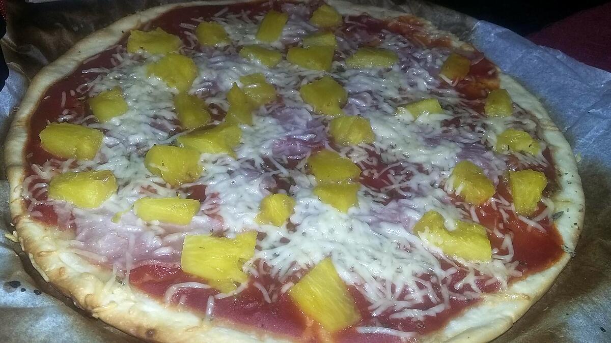 recette Pizza Hawaïenne