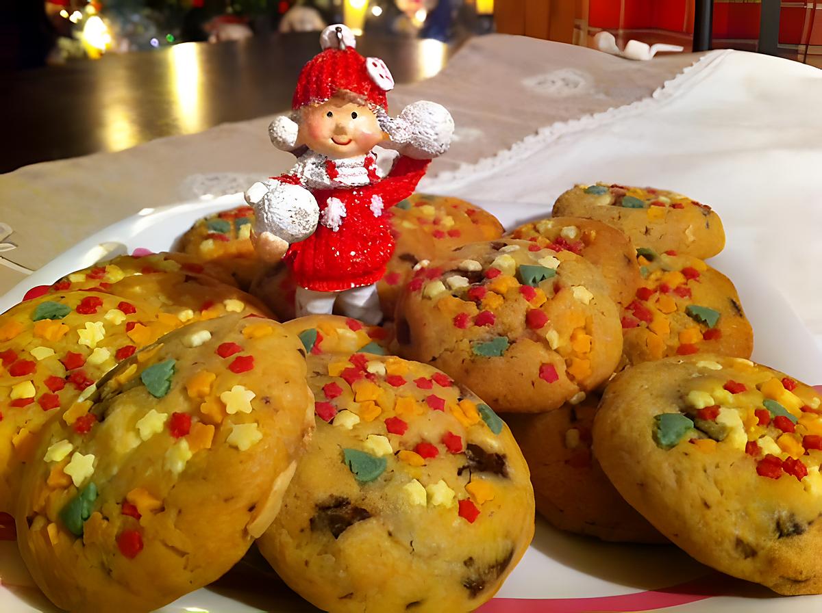 recette Cookies en habit de Noël