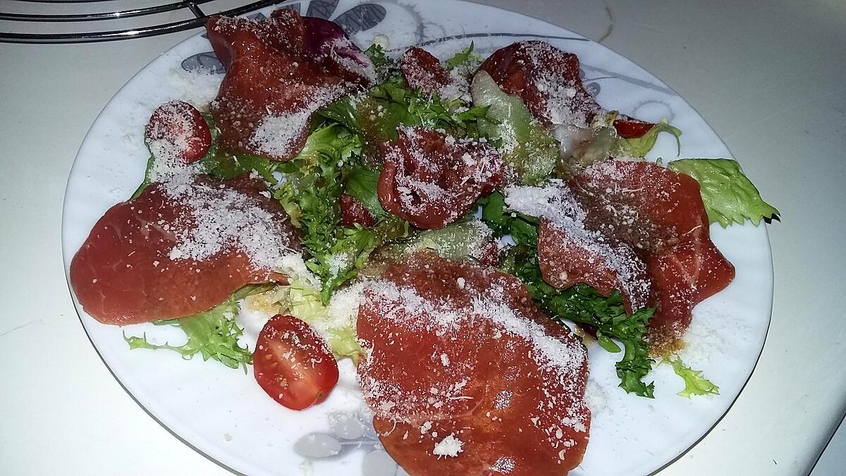 recette Salade de carpaccio