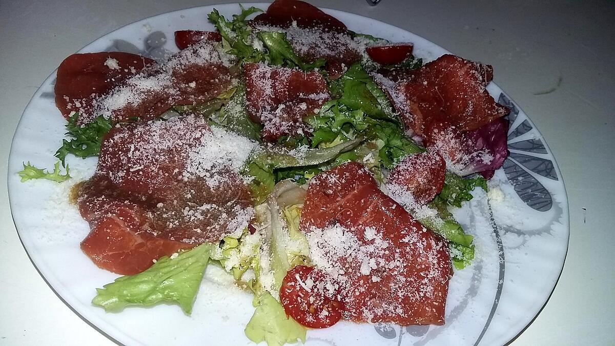 recette Salade de carpaccio