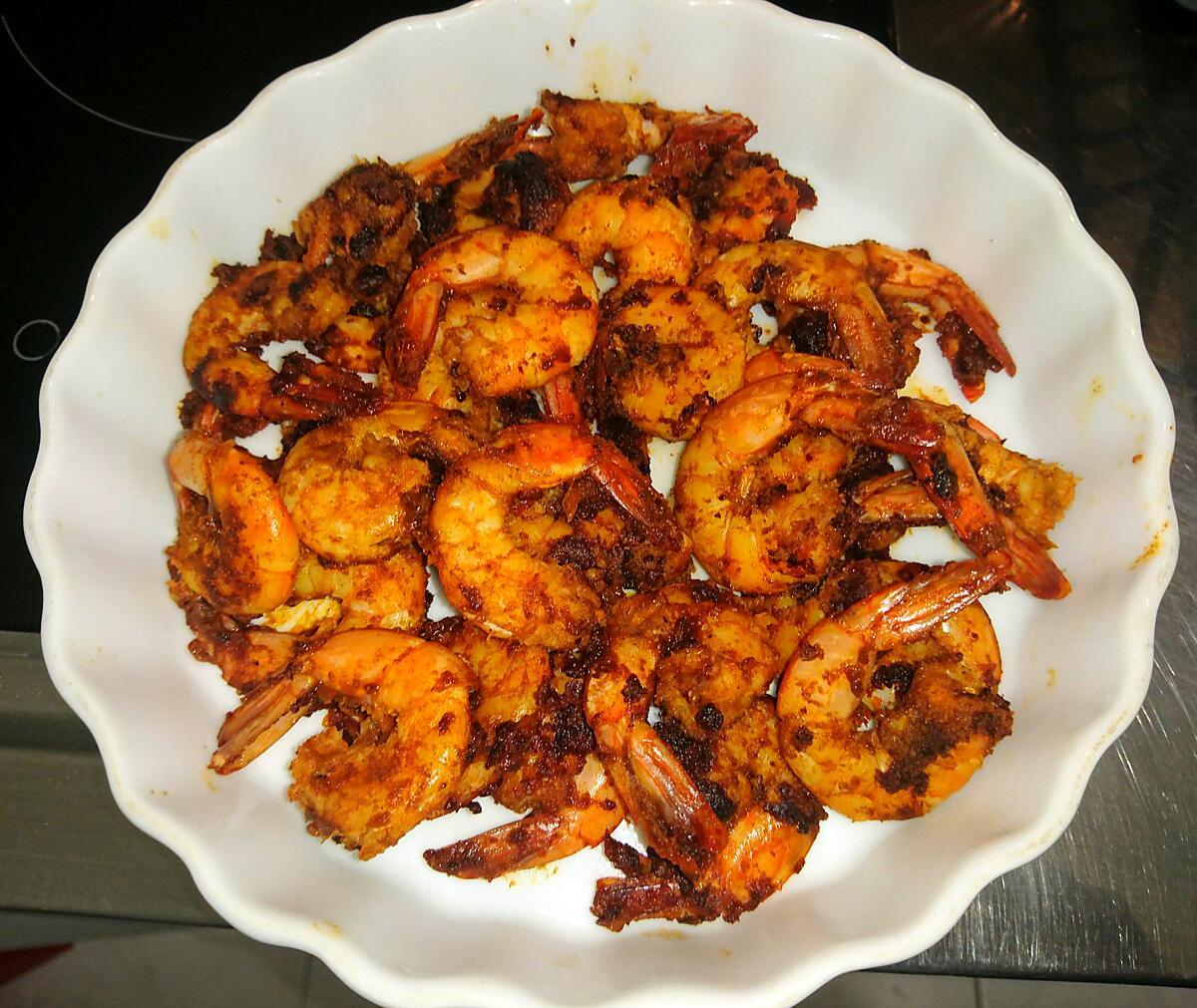 recette Apéritif: crevettes au paprika