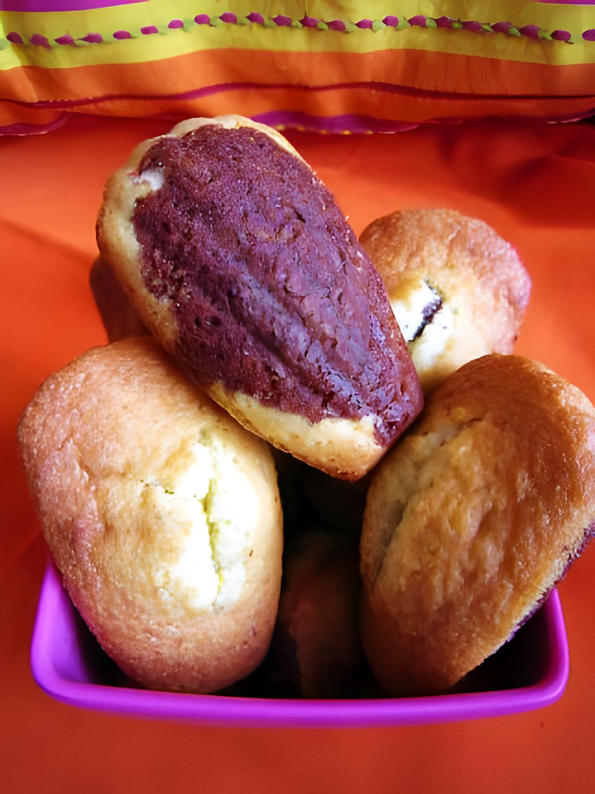 recette Madeleines marbrées