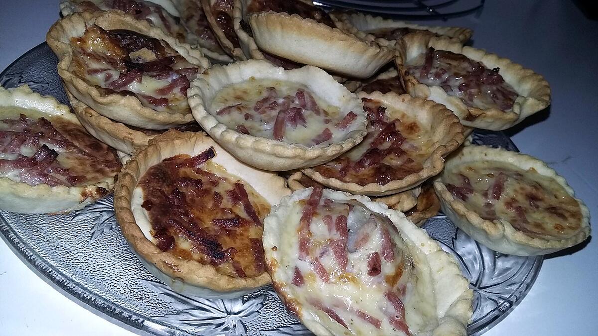 recette Quiches jambon bleue