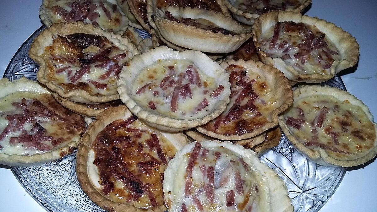 recette Quiches jambon bleue