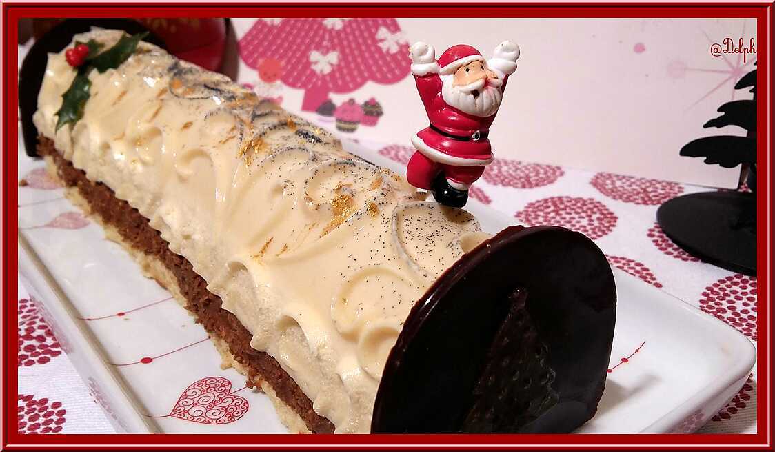 Buche Vanille Insert Caramel Beurre Salé