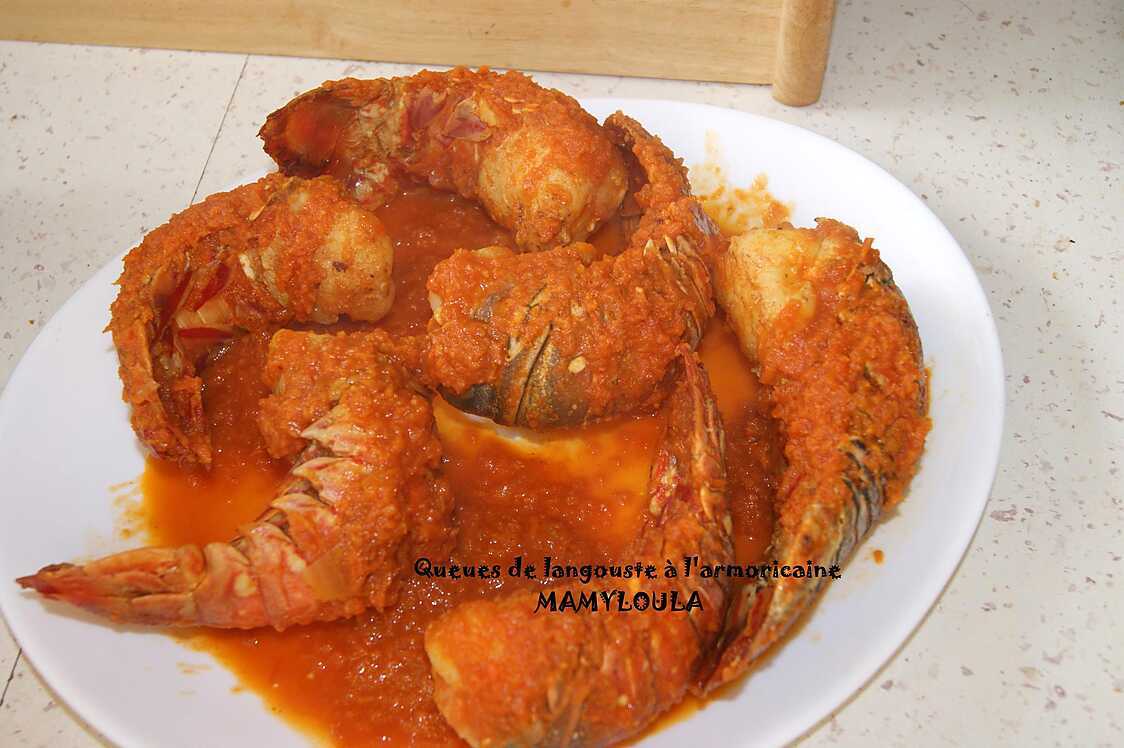 Recette de Queues de langouste à l'armoricaine