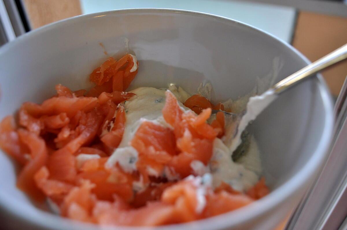 recette Bouchée à la Ricotta Saumon Fumé