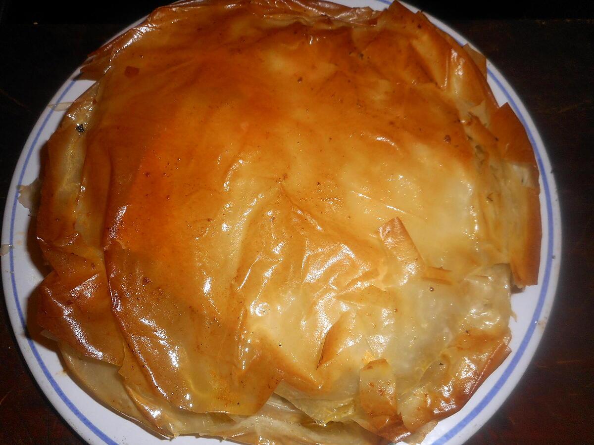 recette Tourte croustilllante au poulet