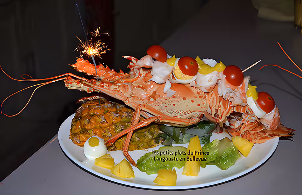 recette LANGOUSTE COMME EN BELLEVUE POUR REVEILLON DE LA ST SYLVESTRE