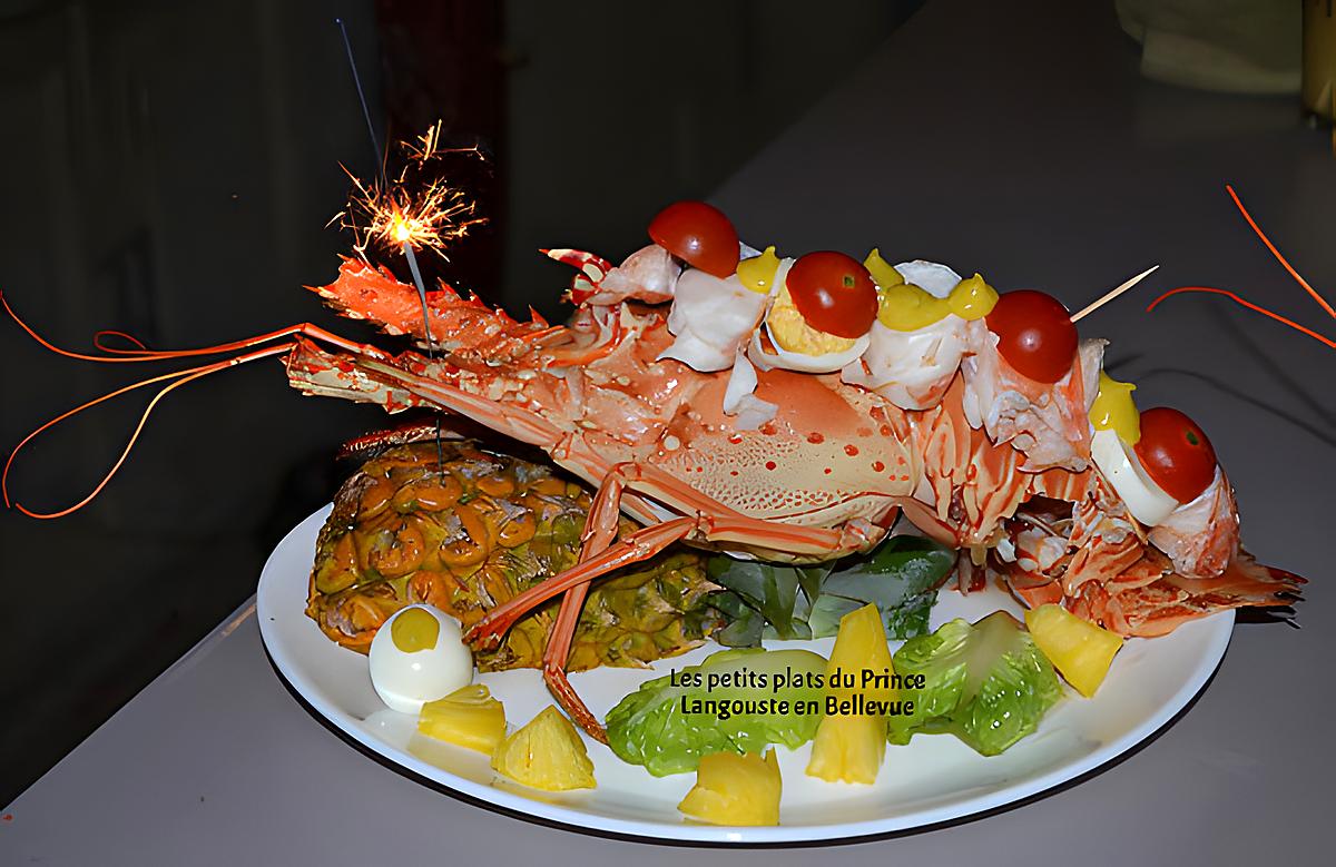 recette LANGOUSTE COMME EN BELLEVUE POUR REVEILLON DE LA ST SYLVESTRE