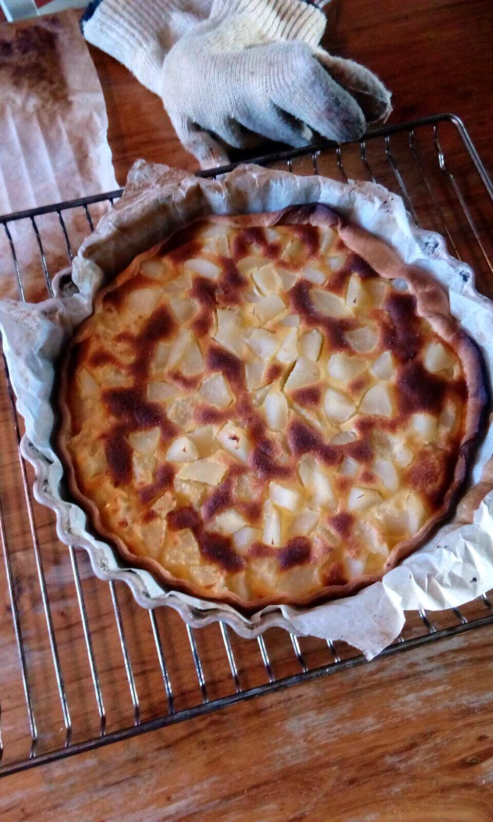 recette Tarte poires - amandes