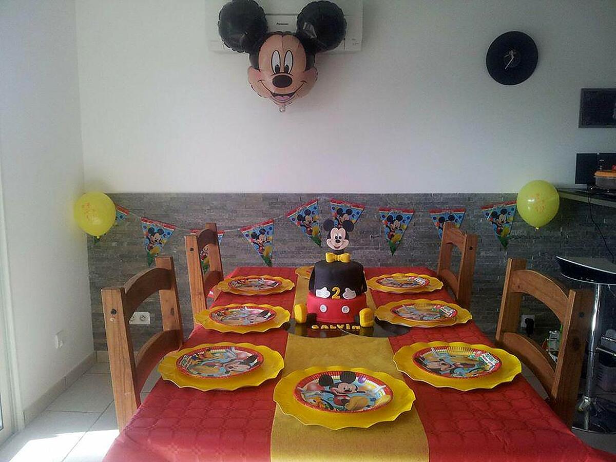 recette Notre gâteau d'anniversaire Mickey pour les 2 ans de notre fils