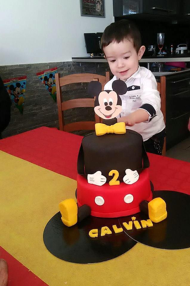 recette Notre gâteau d'anniversaire Mickey pour les 2 ans de notre fils